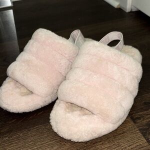 Ugg Shearling Slingback Sandals